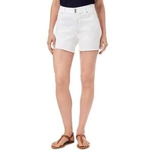 Style & Co. Frayed-Hem Denim Shorts Size 16